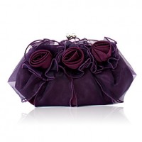 Handbags/ Clutches In Gorgeous Satin/ Tulle Shell More Colors Available  