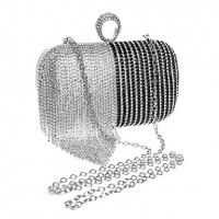 L.west Women Tassel Diamonds Evening Bag  