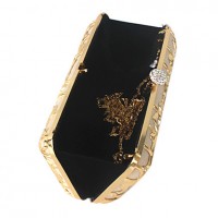 Stainless Steel With Rhinestone Evening Handbags/ Clutches More Colors Available  