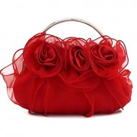 Silk Wedding / Special Occasion Clutches / Evening Handbags with flowers (More Colors)  