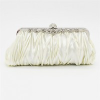 Women Satin Casual Clutch Clutch / Evening Bag - Beige / Pink / Purple / Blue / Gold / Silver / Black  