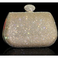 Women Other Leather Type Minaudiere Clutch / Evening Bag - Gold / Silver  