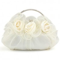 Silk Wedding / Special Occasion Clutches / Evening Handbags with flowers (More Colors)  