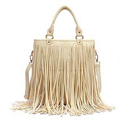 Women PU Baguette Tote - Beige / Brown / Black / Khaki  