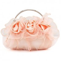 Silk Wedding / Special Occasion Clutches / Evening Handbags with flowers (More Colors)  