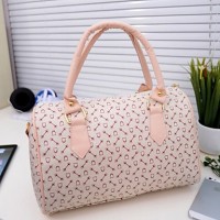 Unisex 's PU Duffel Tote - White/Pink/Brown/Black  