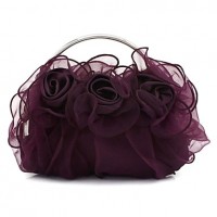 Silk Wedding / Special Occasion Clutches / Evening Handbags with flowers (More Colors)  