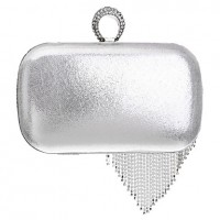 L.west Women Tassel Diamonds Evening Bag  