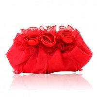 Handbags/ Clutches In Gorgeous Satin/ Tulle Shell More Colors Available  