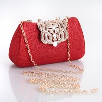 L.WEST® Women's Luxury With Diamonds Party/Evening Bag  