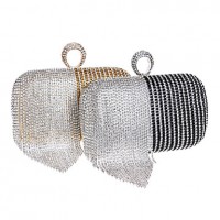 L.west Women Tassel Diamonds Evening Bag  