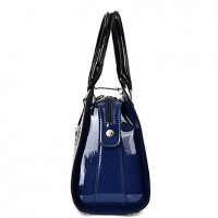  Women Patent Leather Doctor Shoulder Bag / Tote - White / Blue / Red / Black  