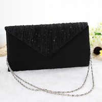 Women's European and American diamond satin evening bag handbag  