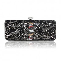 Stainless Steel With Rhinestone Evening Handbags/ Clutches More Colors Available  