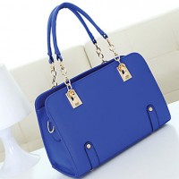   Women PU Baguette Shoulder Bag / Tote - White / Purple / Blue / Red / Black / Burgundy  