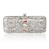 Stainless Steel With Rhinestone Evening Handbags/ Clutches More Colors Available  